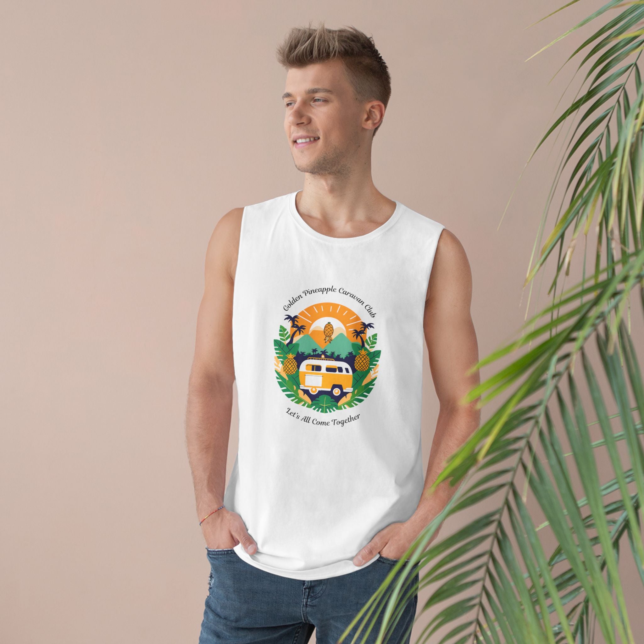 The Golden Pineapple Caravan Club Singlet - For The More Adventurous Camper