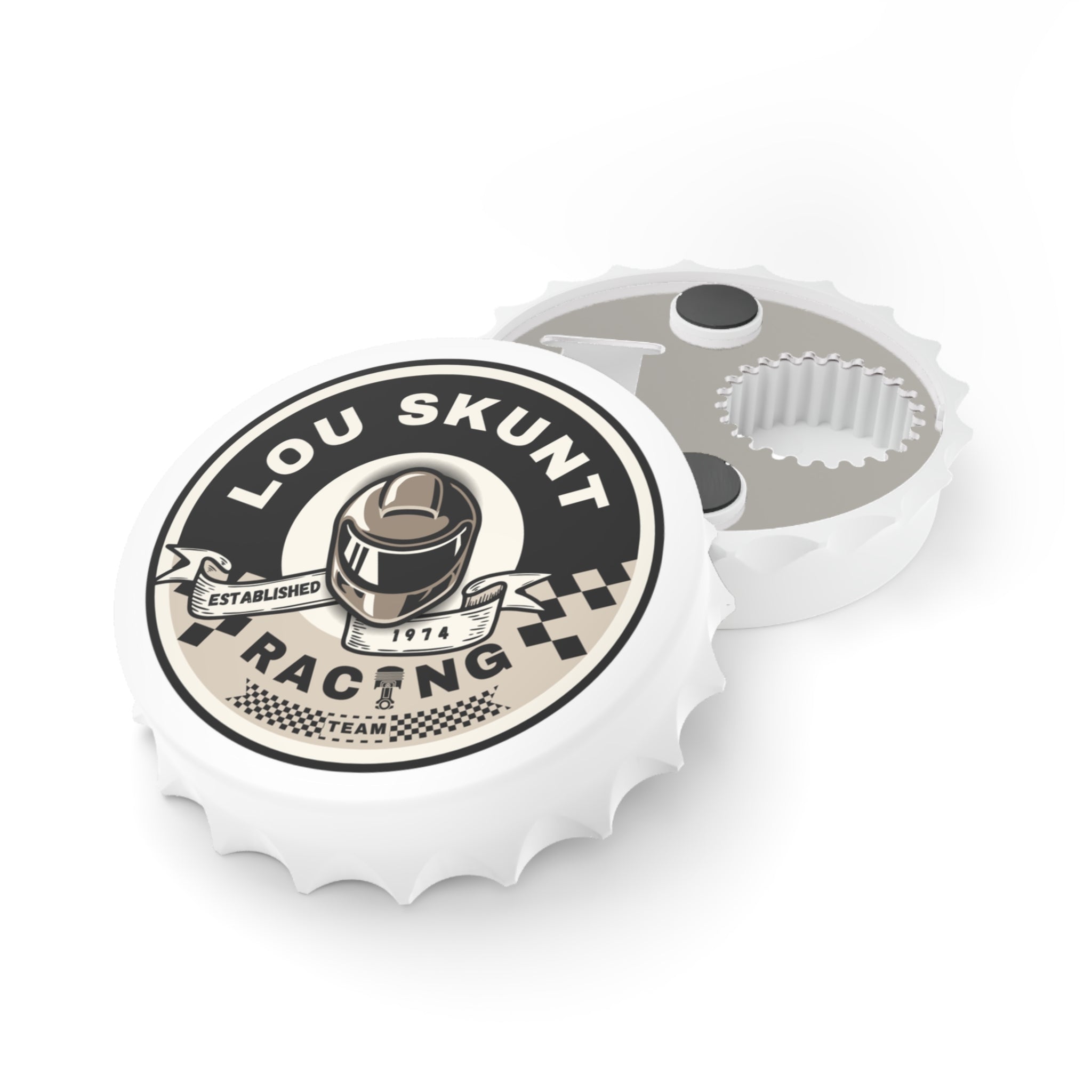 Lou Skunt Racing Bottle Opener