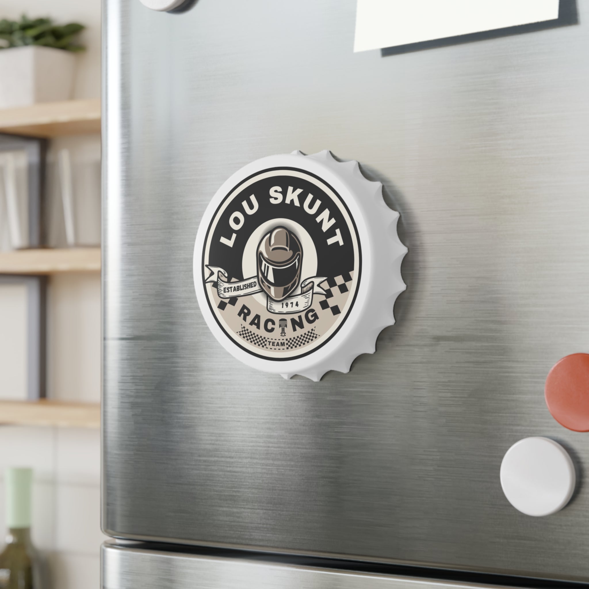 Lou Skunt Racing Bottle Opener