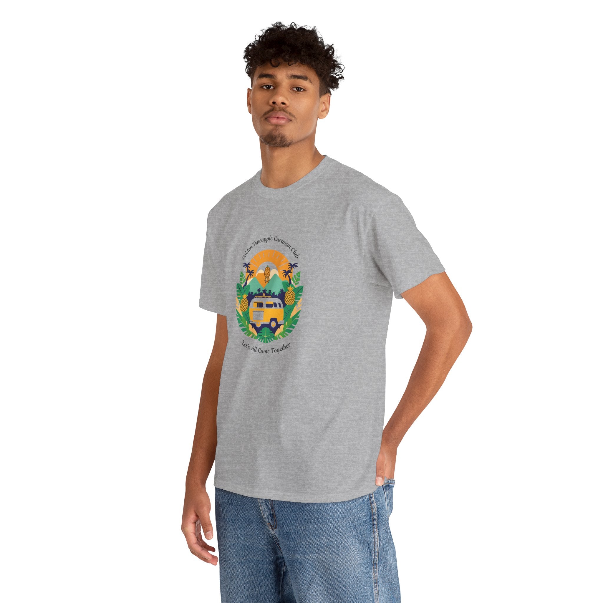 Golden Pineapple Caravan Club T-Shirt - Let's All Come Together